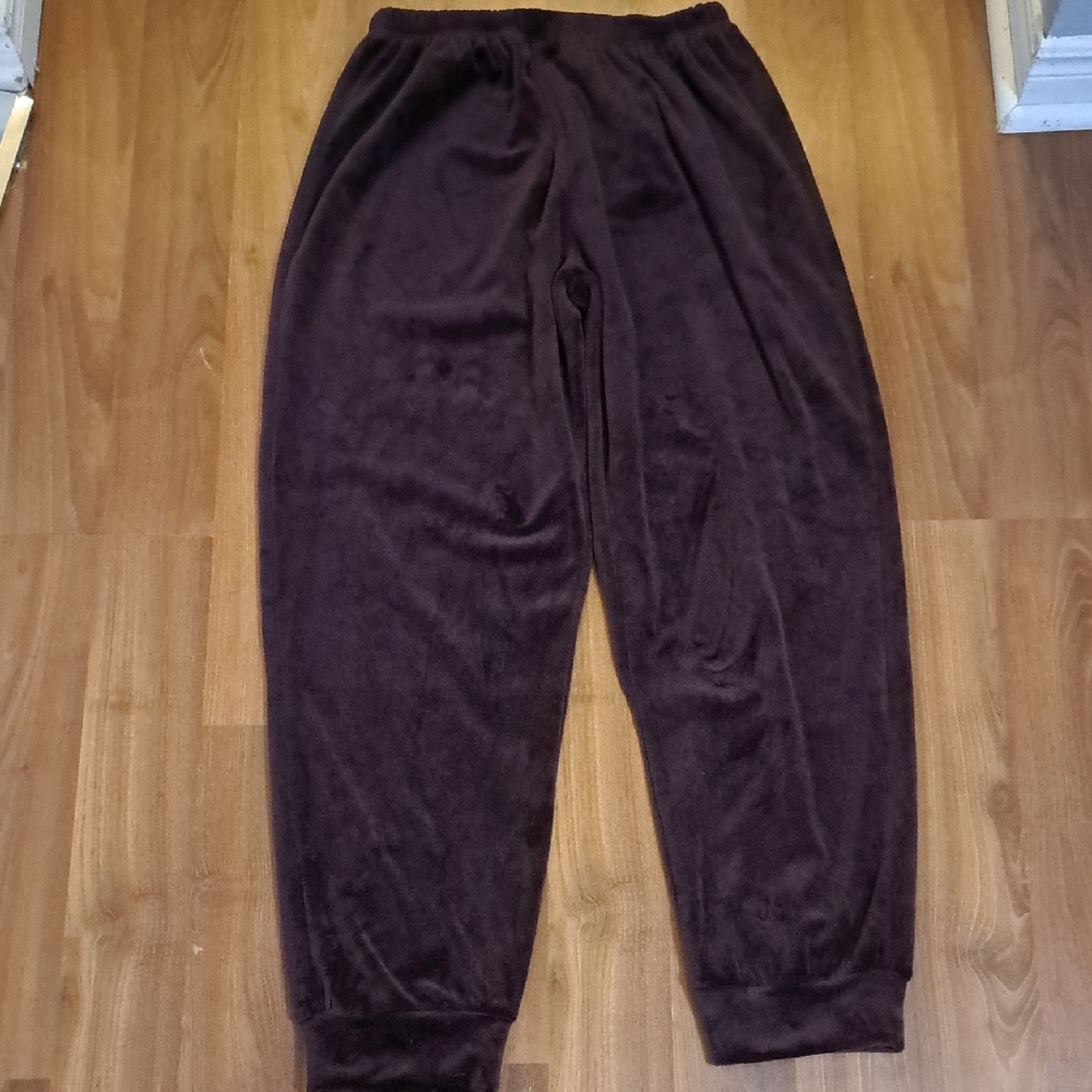 NAF NAF Dark Brown Fleece Pants